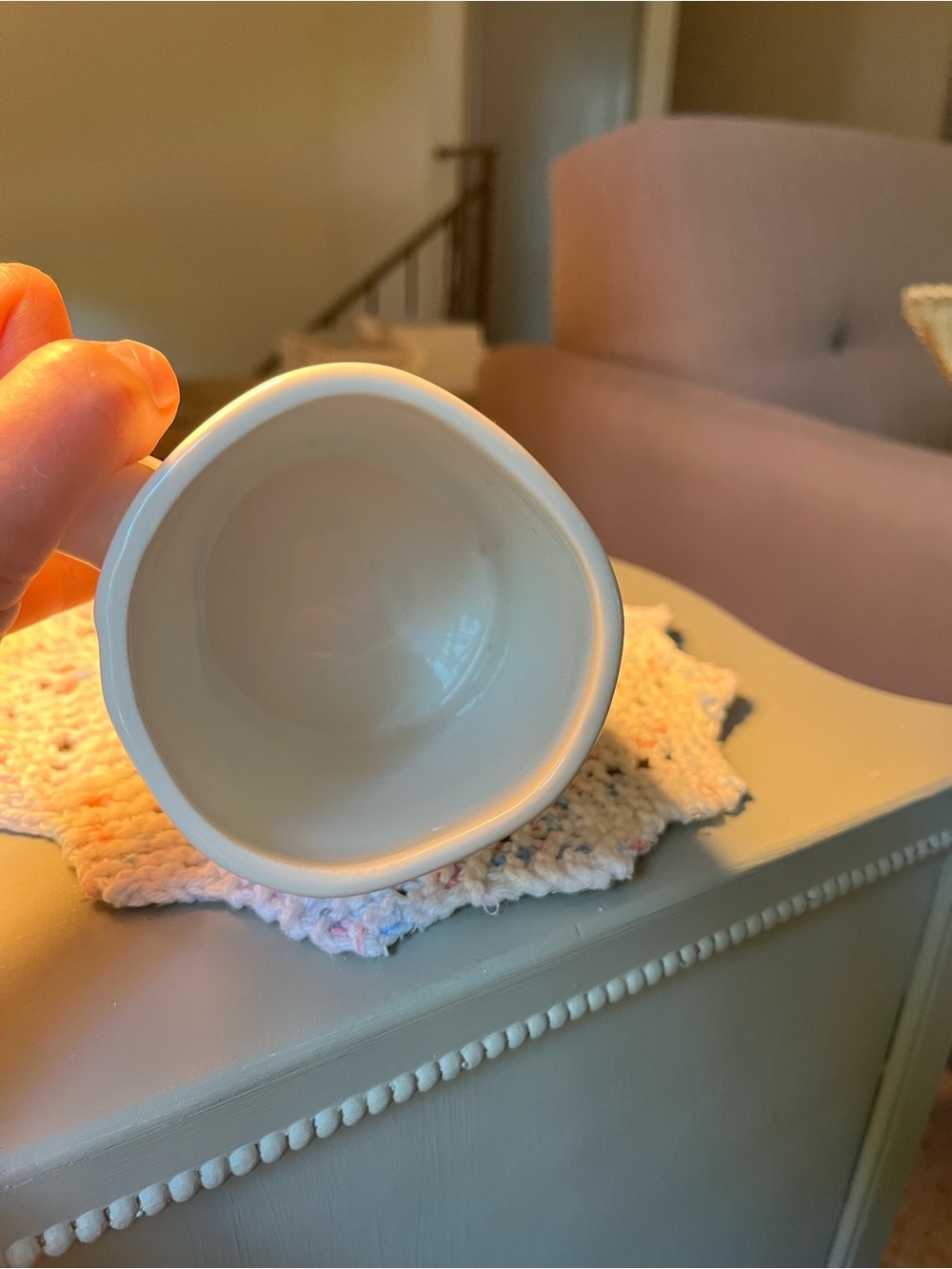 Patience. White Ceramic Mug - Home Dining by Rae Dunn - Picture 5 of 5